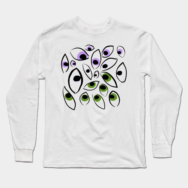 Genderqueer eyes Long Sleeve T-Shirt by AlexTal